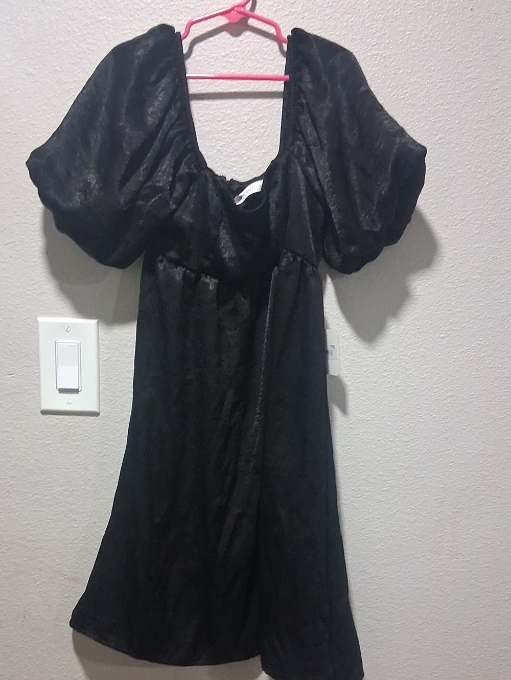 Altar'd State Black Puff Sleeve Tunic Top